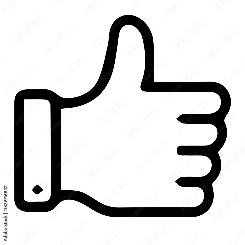 thumb up sign, Like confirm and thumb up black outline icon, isolated on white background, thumb up sign, Like confirm and thumb up black outline icon, isolated on white background,