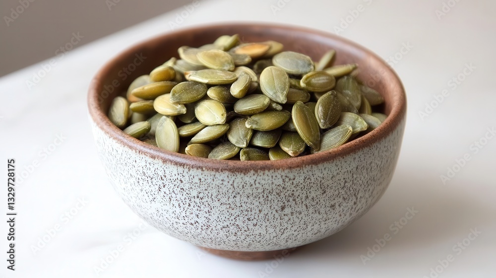 Bowl of Roasted Pumpkin Seeds Healthy Snack Bowl of Roasted Pumpkin Seeds Healthy Snack