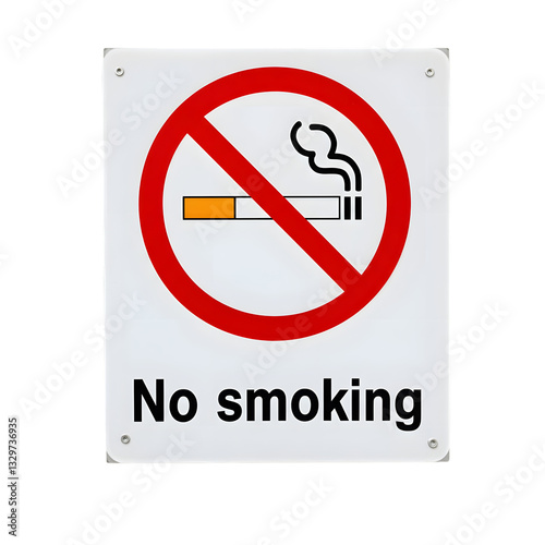 No Smoking Sign isolated on transparent background