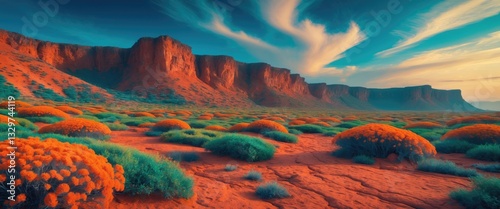 The southern section of the island is characterized by a desolate, rocky landscape interspersed with areas of hardy plant life.