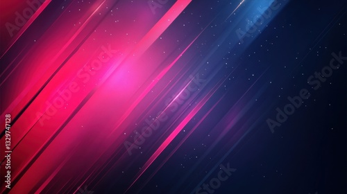 Vibrant pink and blue diagonal lines converging in dynamic abstract background