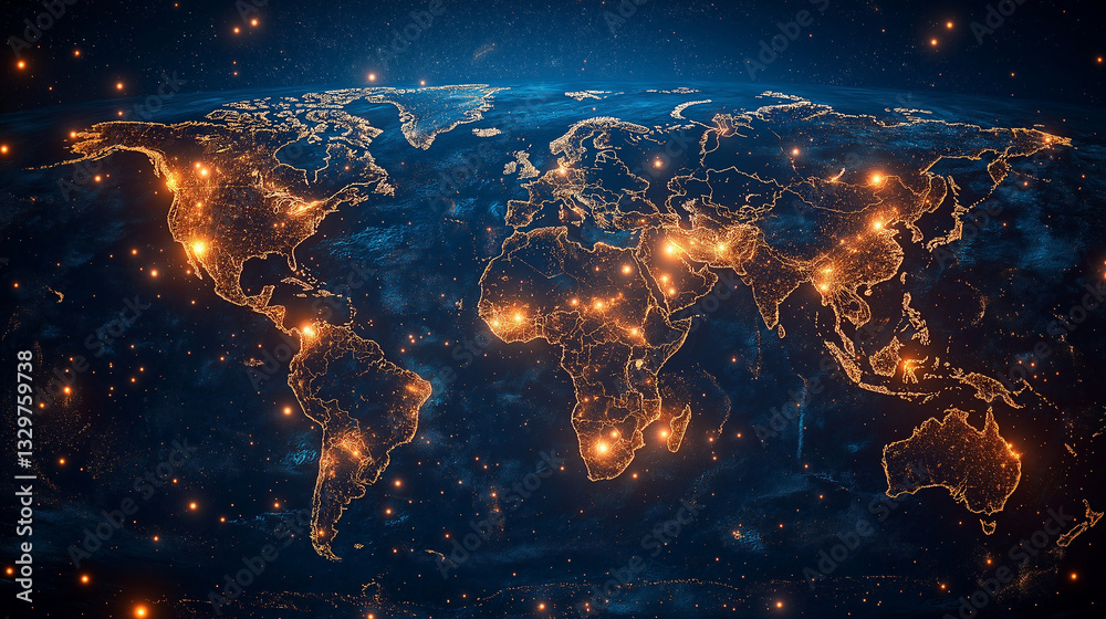 Business with technology, high technology for future. Generative AI Illustration.