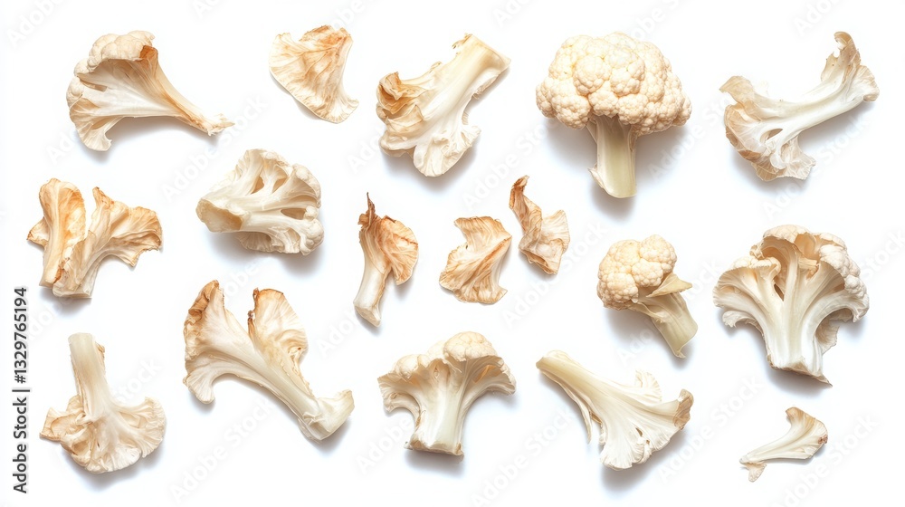 Fototapeta premium Cauliflower isolated on a white background. 