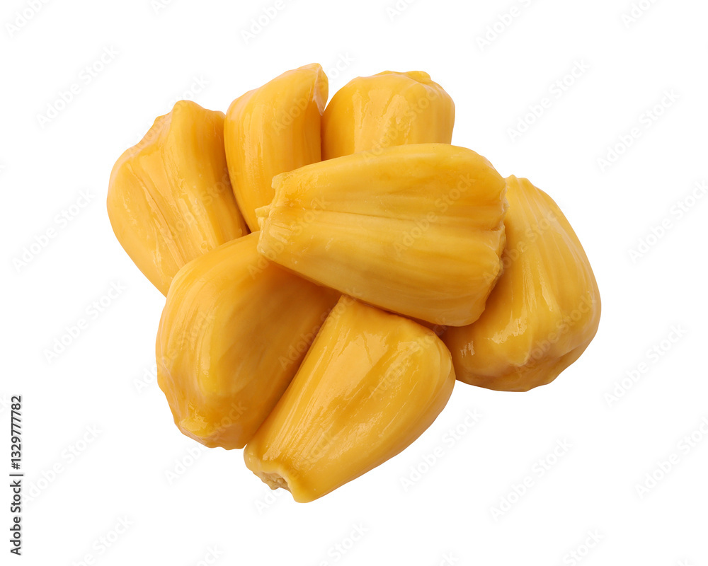 Fresh Jackfruit Bulbs isolated on transparent background Fresh Jackfruit Bulbs isolated on transparent background