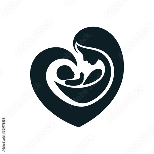 Maternal care icon vector