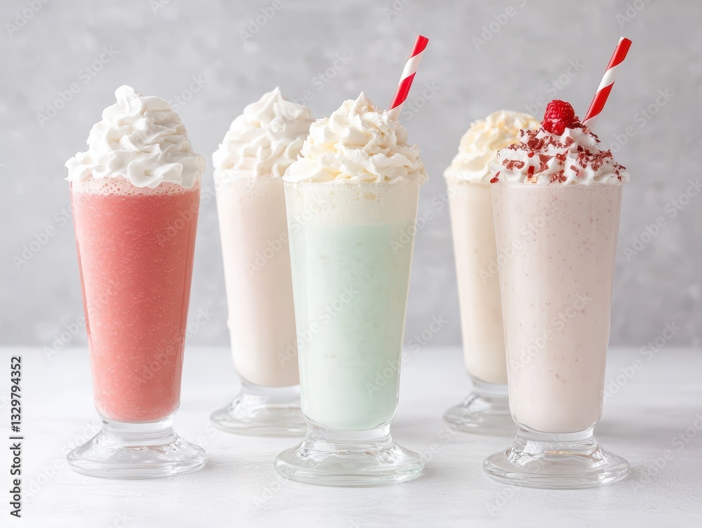 Trio of colorful drinks, a refreshing array of beverages in vibrant hues, perfect for summer Trio of colorful drinks, a refreshing array of beverages in vibrant hues, perfect for summer