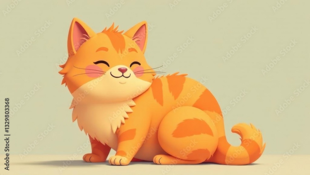 Obraz premium Cozy fluffy cat