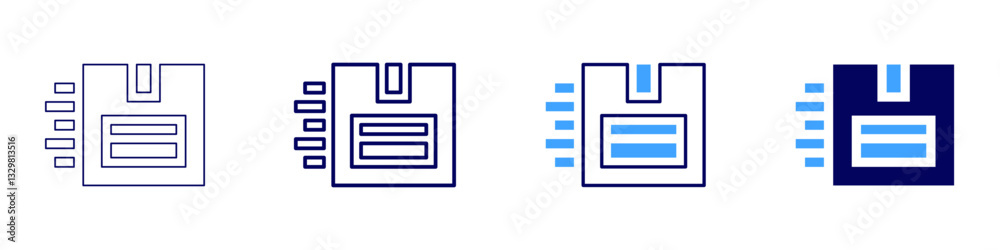 B2B courier icon in 4 different styles. Thin Line, Line, Bold Line, Duotone. Duotone style. Editable stroke B2B courier icon in 4 different styles. Thin Line, Line, Bold Line, Duotone. Duotone style. Editable stroke