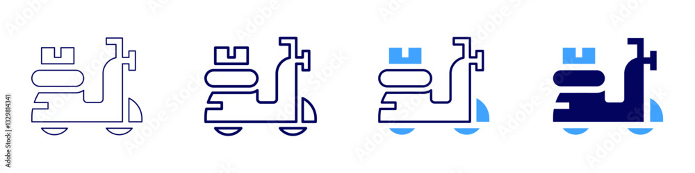 Crowd logistics icon in 4 different styles. Thin Line, Line, Bold Line, Duotone. Duotone style. Editable stroke Crowd logistics icon in 4 different styles. Thin Line, Line, Bold Line, Duotone. Duotone style. Editable stroke