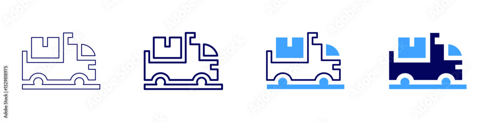 Flexible delivery windows icon in 4 different styles. Thin Line, Line, Bold Line, Duotone. Duotone style. Editable stroke Flexible delivery windows icon in 4 different styles. Thin Line, Line, Bold Line, Duotone. Duotone style. Editable stroke