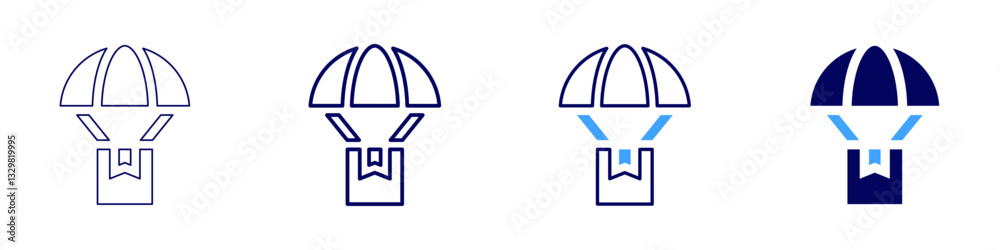 Hazardous delivery icon in 4 different styles. Thin Line, Line, Bold Line, Duotone. Duotone style. Editable stroke Hazardous delivery icon in 4 different styles. Thin Line, Line, Bold Line, Duotone. Duotone style. Editable stroke