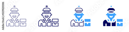 Instant dispatch icon in 4 different styles. Thin Line, Line, Bold Line, Duotone. Duotone style. Editable stroke