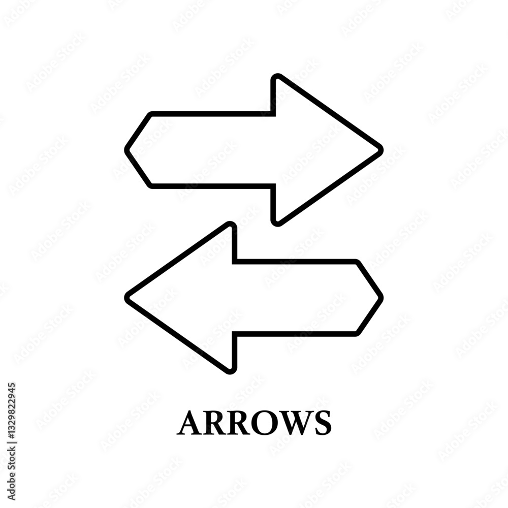Icon a arrows, isolated against a clean background. Icon a arrows, isolated against a clean background.