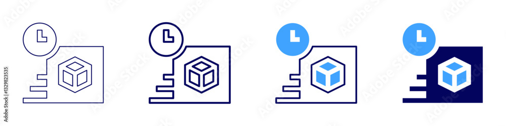 Perishable delivery icon in 4 different styles. Thin Line, Line, Bold Line, Duotone. Duotone style. Editable stroke Perishable delivery icon in 4 different styles. Thin Line, Line, Bold Line, Duotone. Duotone style. Editable stroke