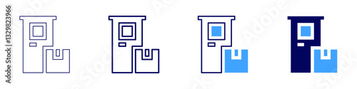 Quick dispatch icon in 4 different styles. Thin Line, Line, Bold Line, Duotone. Duotone style. Editable stroke