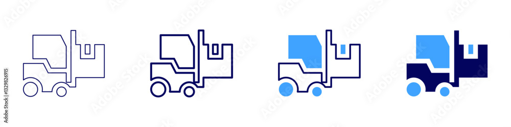 Warehouse automation software icon in 4 different styles. Thin Line, Line, Bold Line, Duotone. Duotone style. Editable stroke Warehouse automation software icon in 4 different styles. Thin Line, Line, Bold Line, Duotone. Duotone style. Editable stroke