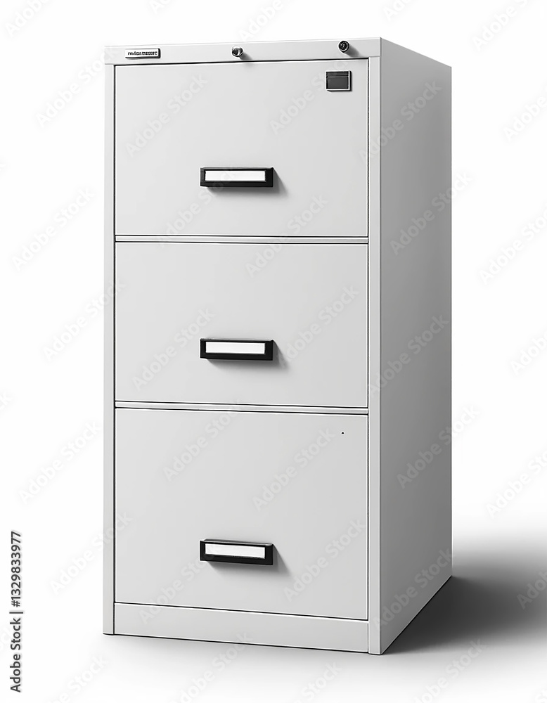 Sleek Simplicity: A Beautiful File Cabinet on a Minimalist Background Sleek Simplicity: A Beautiful File Cabinet on a Minimalist Background
