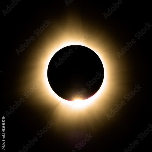 Total solar eclipse diamond ring (April 2024)