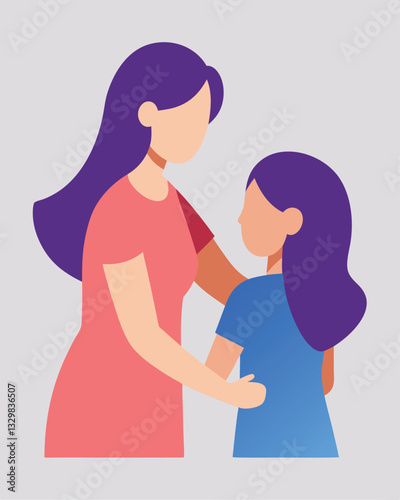 Mother's Day: Comforting Hug, Loving Embrace pat art love care back   