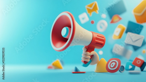 megaphone and loudspeaker