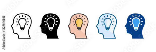 Idea Icon Set Multiple Style Collection