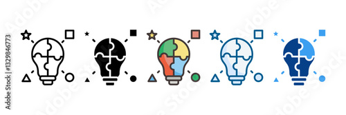 Skill Icon Set Multiple Style Collection