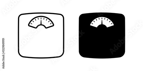 Weight Scale icon set. for mobile concept and web design on white background