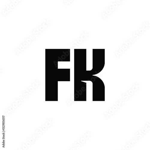 Free Download FK monogram logo design letter text name symbol monochrome logotype alphabet character simple logo - GFXLoad