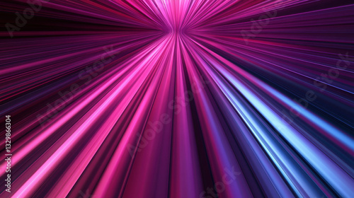 Abstract Purple and Blue Light Rays Background