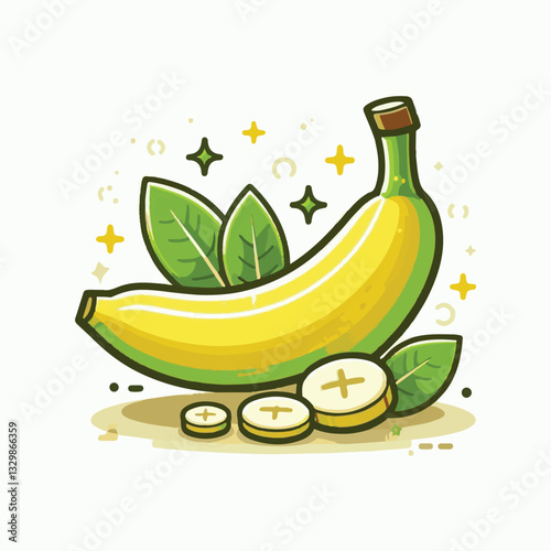Adobe Illustrator ArtworkKeywords: banana, food, fruit, natural, tropical, organic, fresh, background, yellow, nutrition, healthy, ripe, peel, diet, isolated, sweet, health, white, vitamin, bunch, veg