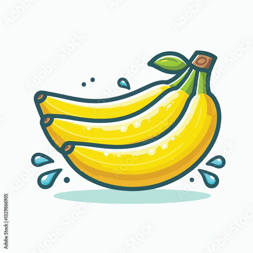 Adobe Illustrator ArtworkKeywords: banana, food, fruit, natural, tropical, organic, fresh, background, yellow, nutrition, healthy, ripe, peel, diet, isolated, sweet, health, white, vitamin, bunch, veg