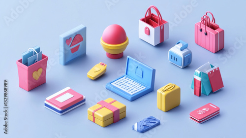 building blocks on white background