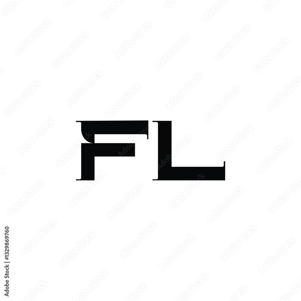 FL monogram logo design letter text name symbol monochrome logotype alphabet character simple logo FL monogram logo design letter text name symbol monochrome logotype alphabet character simple logo