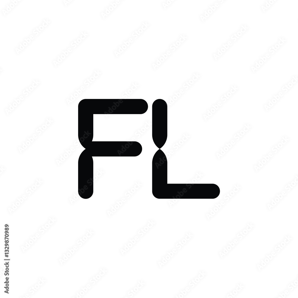 FL monogram logo design letter text name symbol monochrome logotype alphabet character simple logo FL monogram logo design letter text name symbol monochrome logotype alphabet character simple logo