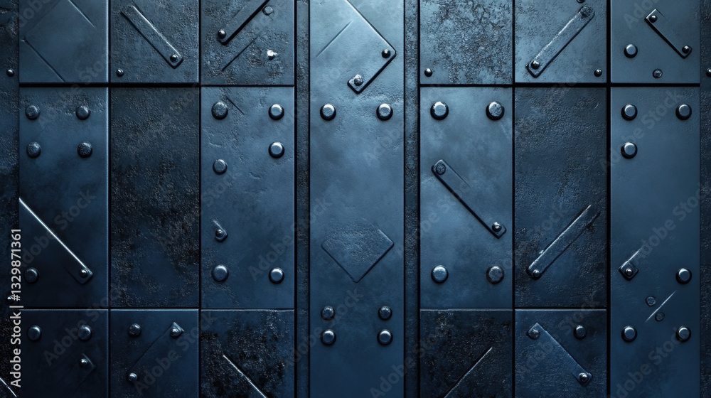 Fototapeta premium Dark Blue Metal Texture Background