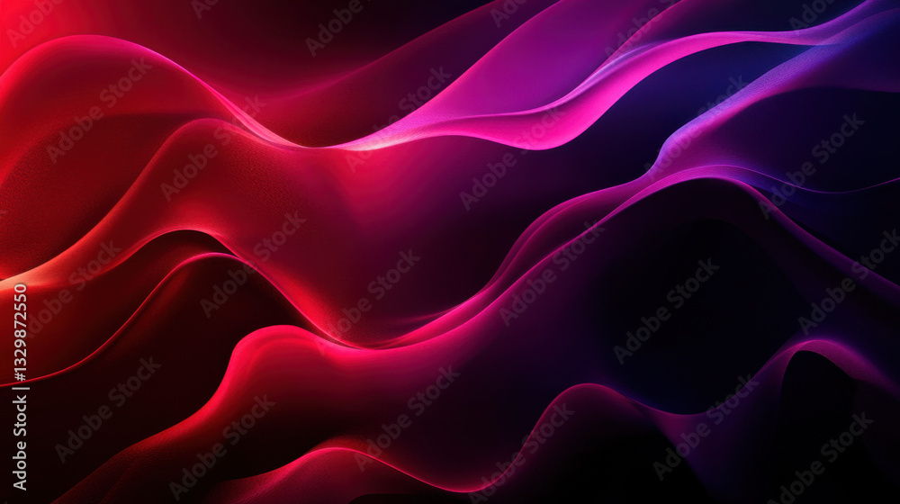 Fototapeta premium Abstract Red and Purple Wave Background
