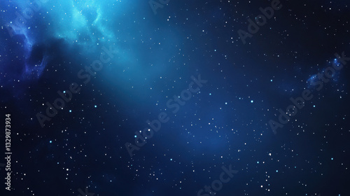 Dark Blue Nebula Space Background