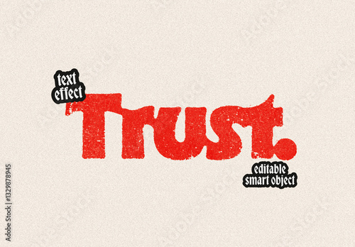 Vintage Grunge Text Effect with Distressed Rough Texture