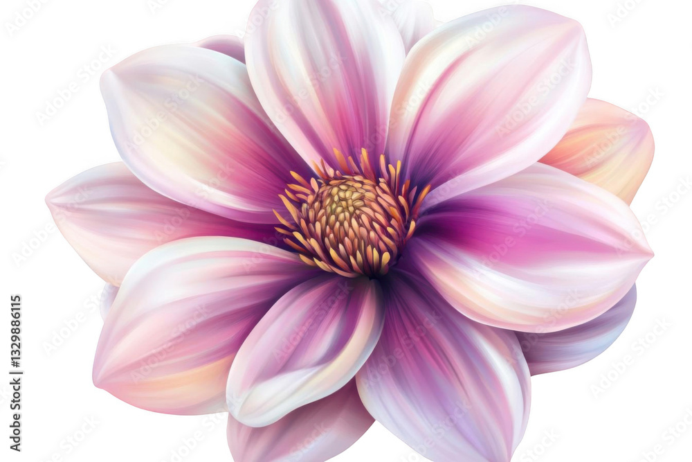 Obraz premium Pink Flower Blooms Beautifully, Showing its Delicate Petals and Vibrant Center. Floral Beauty Theme.