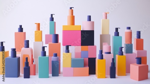 Wallpaper Mural Vibrant Product Display with Studio Lighting Torontodigital.ca