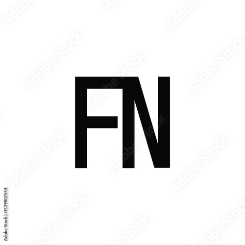 Free Download FN monogram logo design letter text name symbol monochrome logotype alphabet character simple logo - GFXLoad