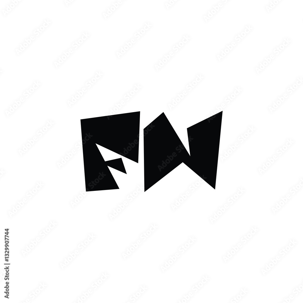 FN monogram logo design letter text name symbol monochrome logotype alphabet character simple logo FN monogram logo design letter text name symbol monochrome logotype alphabet character simple logo