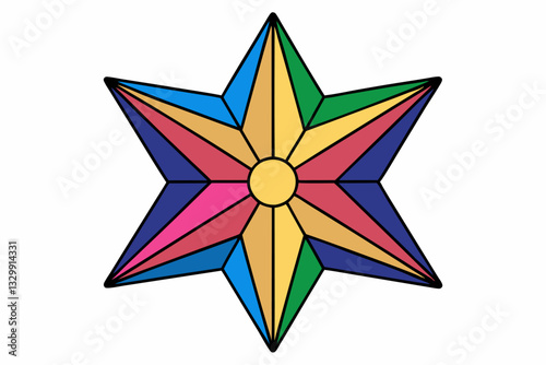 star shaped colorful star