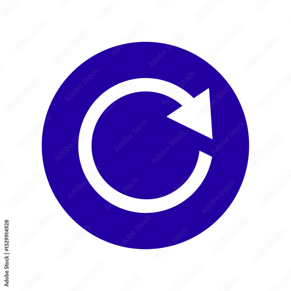 Icon a redo, isolated against a clean background. Icon a redo, isolated against a clean background.