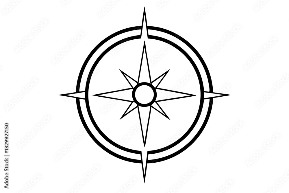compass on a white background compass on a white background