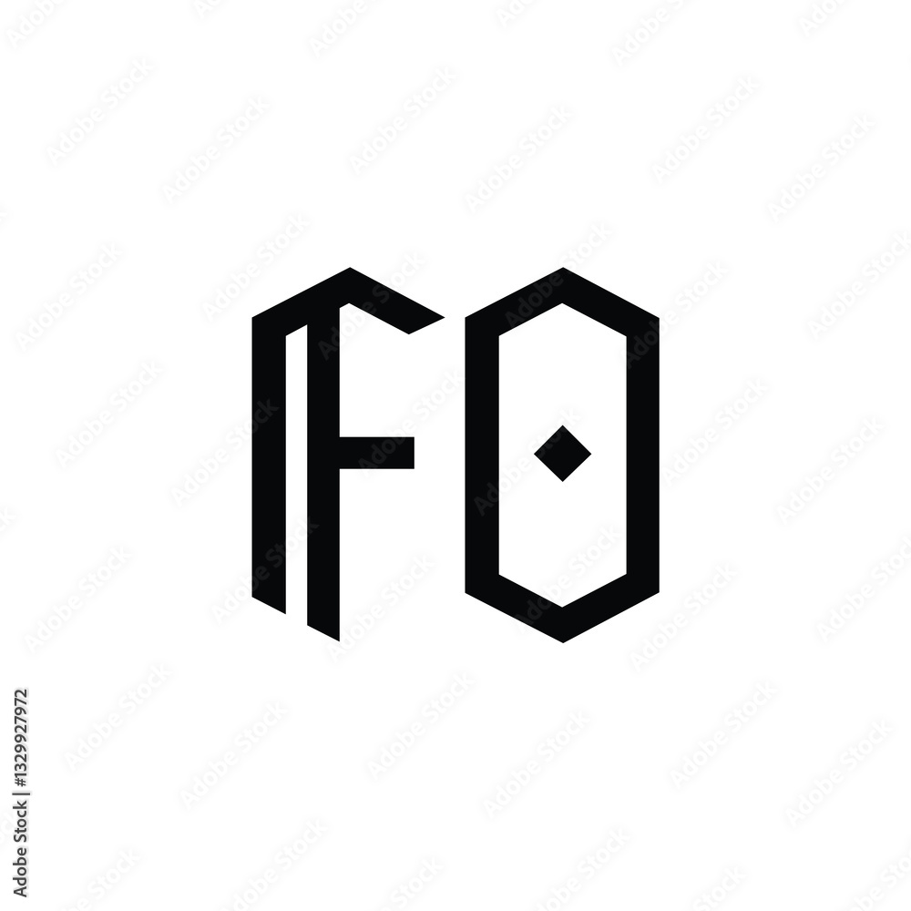 FO monogram logo design letter text name symbol monochrome logotype alphabet character simple logo FO monogram logo design letter text name symbol monochrome logotype alphabet character simple logo