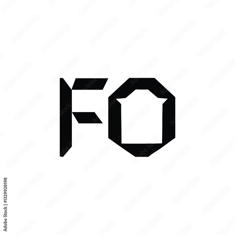 FO monogram logo design letter text name symbol monochrome logotype alphabet character simple logo FO monogram logo design letter text name symbol monochrome logotype alphabet character simple logo