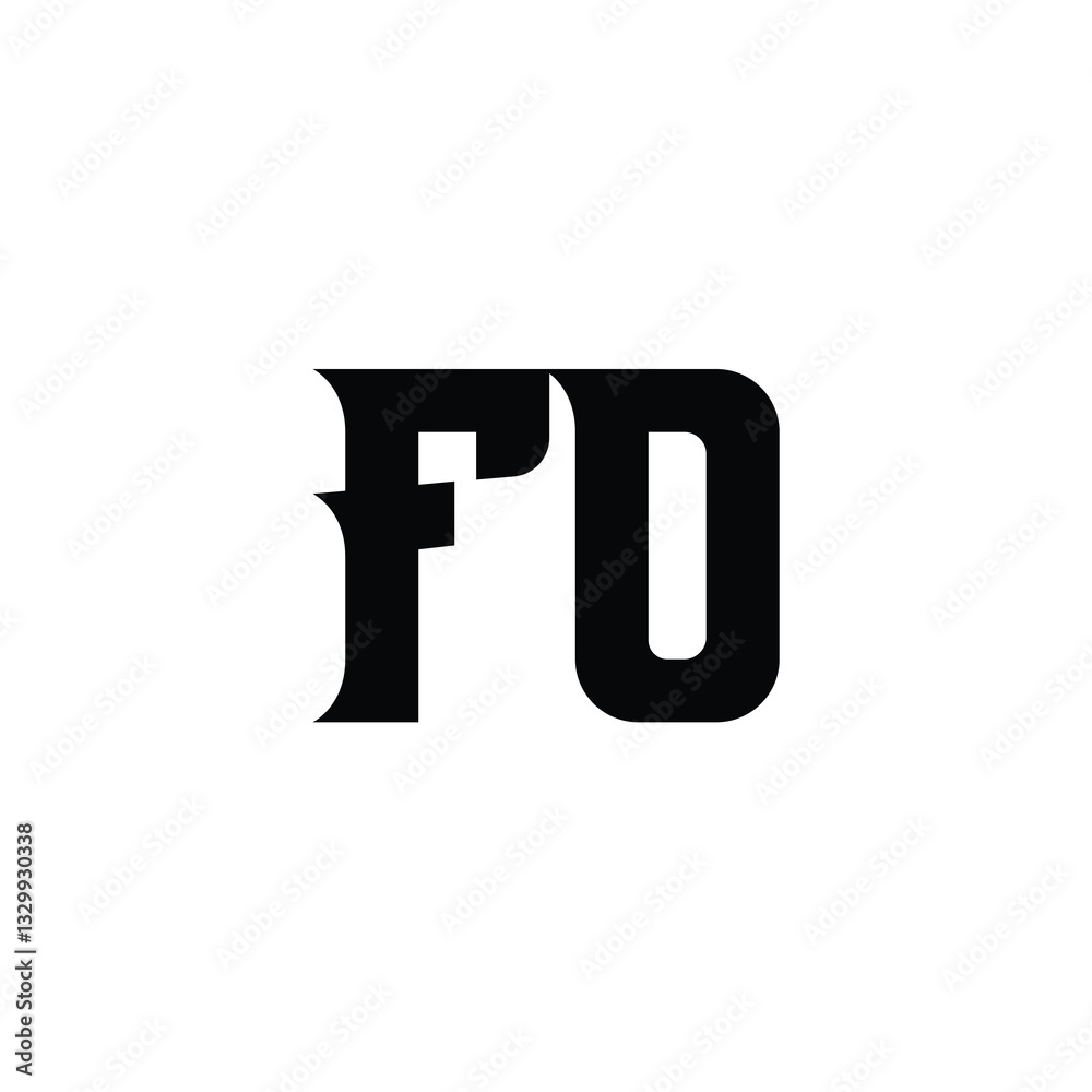 FO monogram logo design letter text name symbol monochrome logotype alphabet character simple logo FO monogram logo design letter text name symbol monochrome logotype alphabet character simple logo
