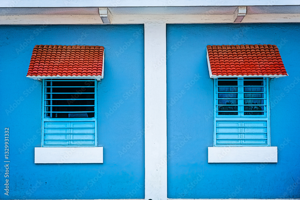 Φωτογραφία Vibrant Colourful Digital Art Illustration - A generic French-style buildings street in a union territory at French colony, Pondicherry also as Puducherry, Tamil Nadu, South India