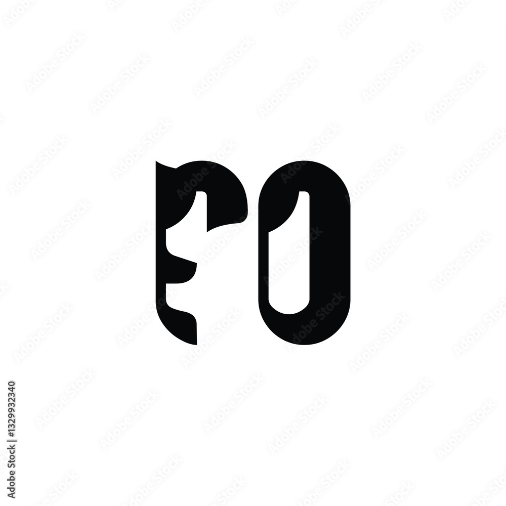 FO monogram logo design letter text name symbol monochrome logotype alphabet character simple logo FO monogram logo design letter text name symbol monochrome logotype alphabet character simple logo